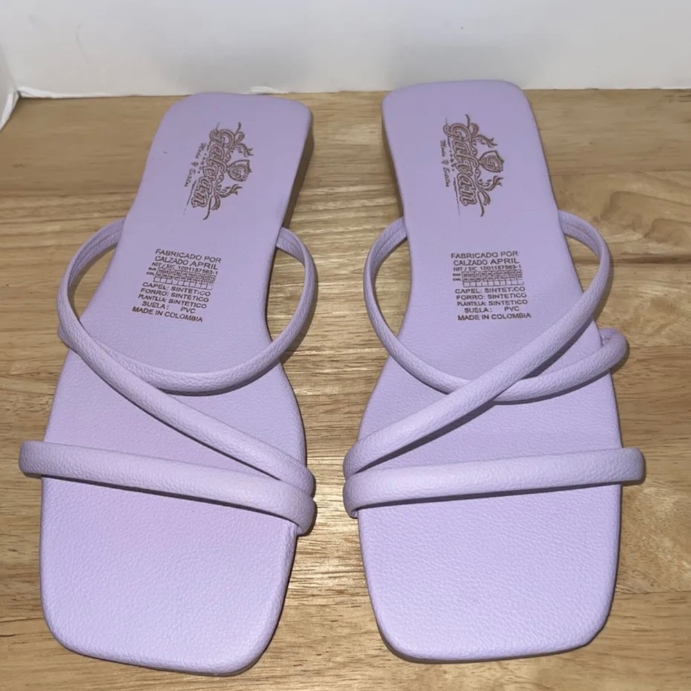 Galvan Colombian Women  flat Sandals Lilac Size 38
